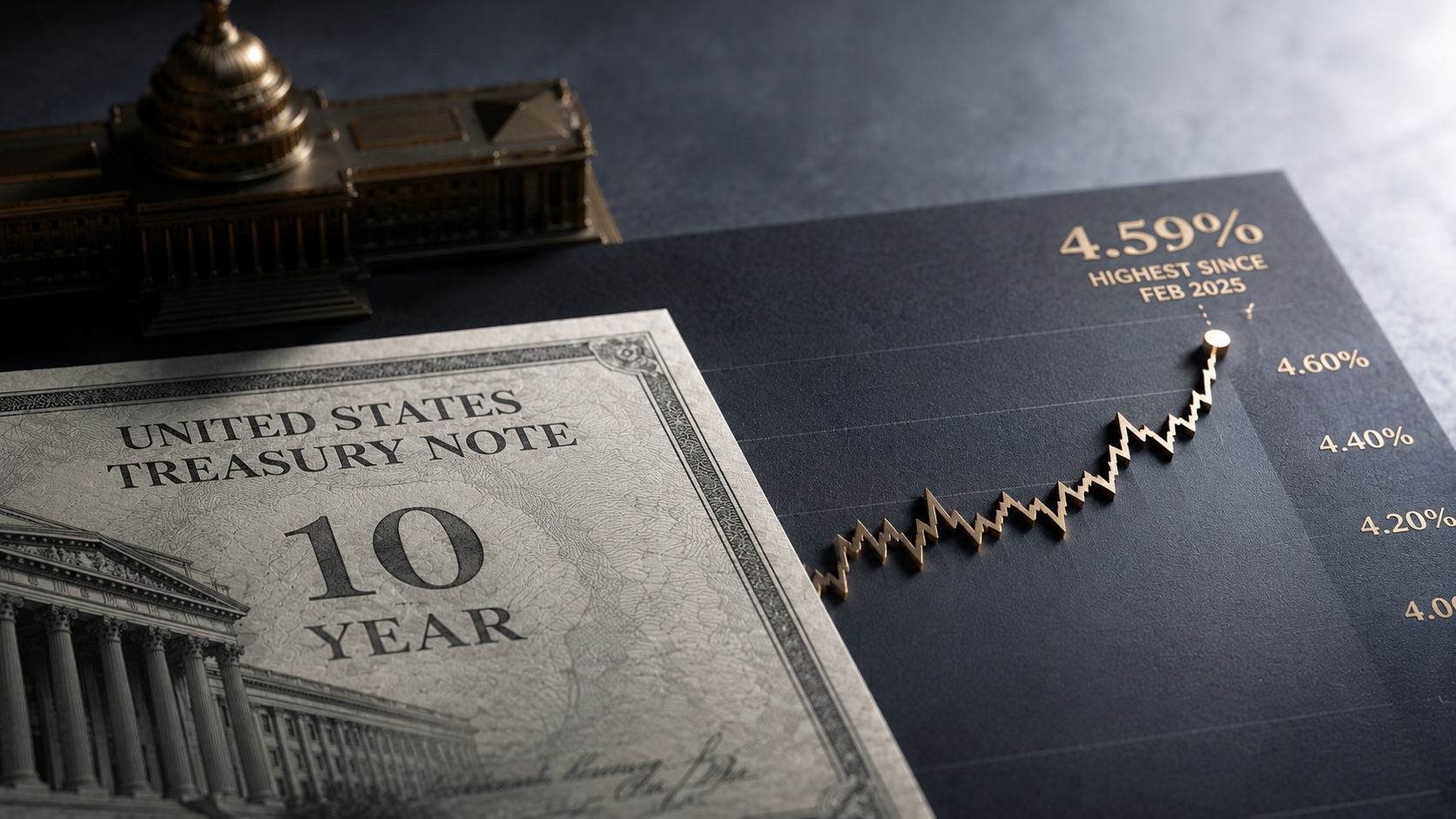 10-Year Treasury hits 4.59%, highest since Feb. 2025
