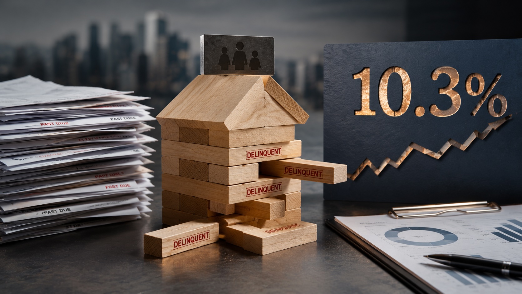 2.6M borrowers default in Q1 2026; Delinquencies at 10.3%