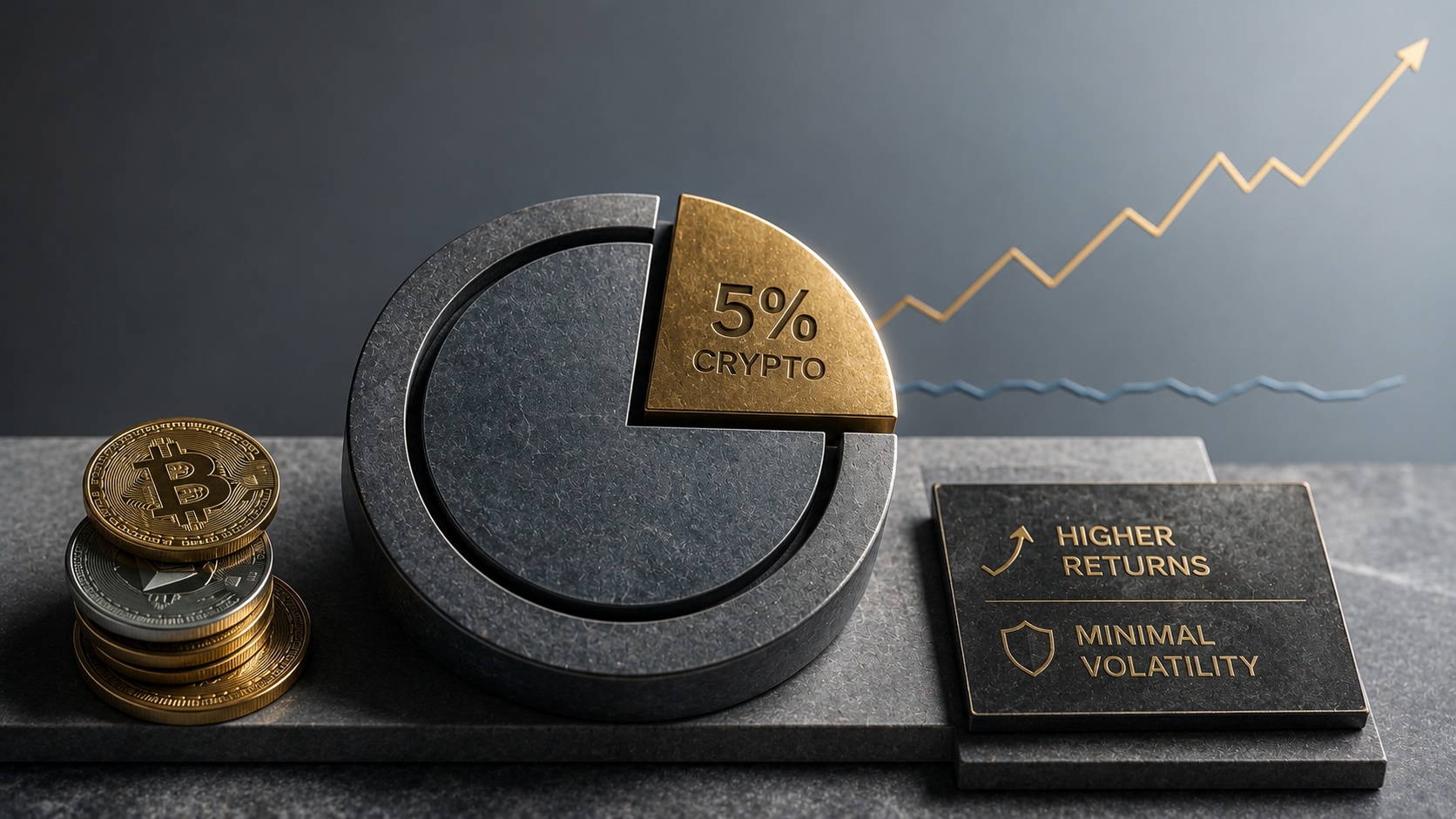 5% crypto allocation raises returns with minimal volatility