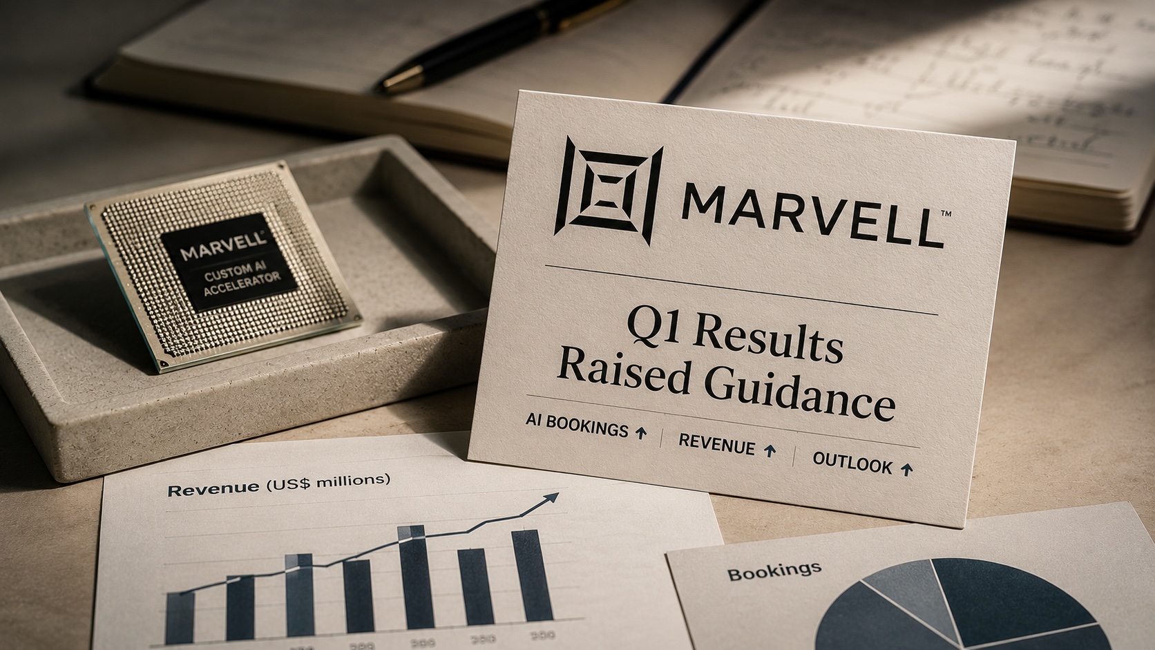 Marvell raises guidance as AI bookings lift Q1 revenue