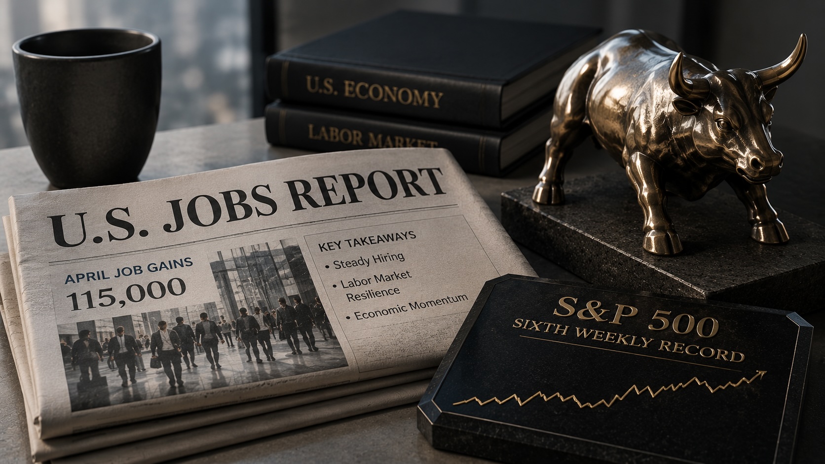 U.S. job gains beat forecasts; S&P 500 logs sixth record