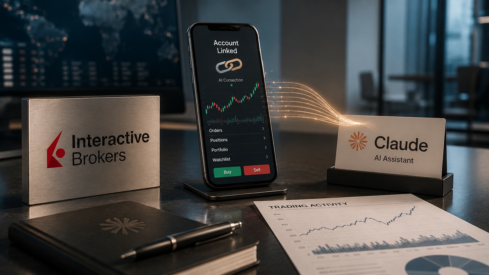 Interactive Brokers links Claude AI for account-linked trading