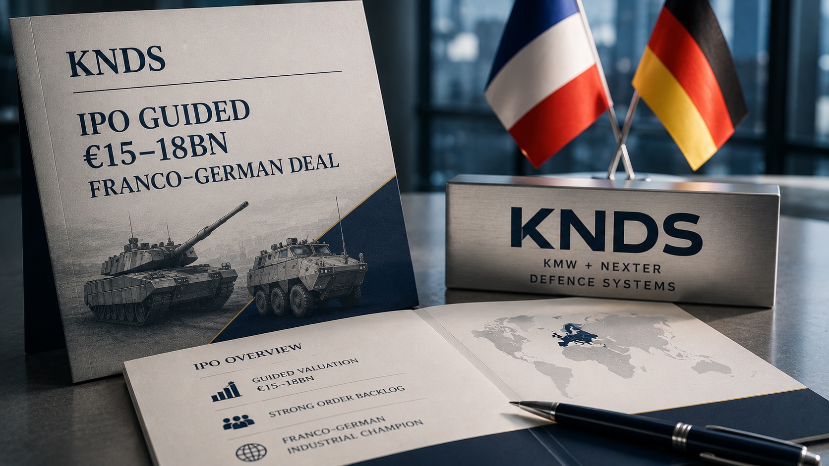 KNDS IPO guided at €15–18bn after Franco-German deal