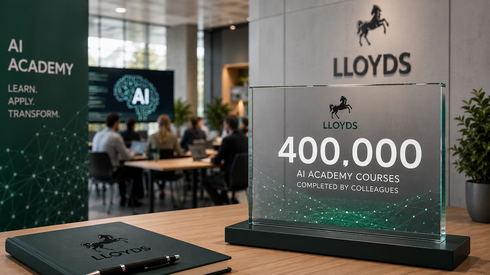 Lloyds staff complete 400,000 AI courses this year