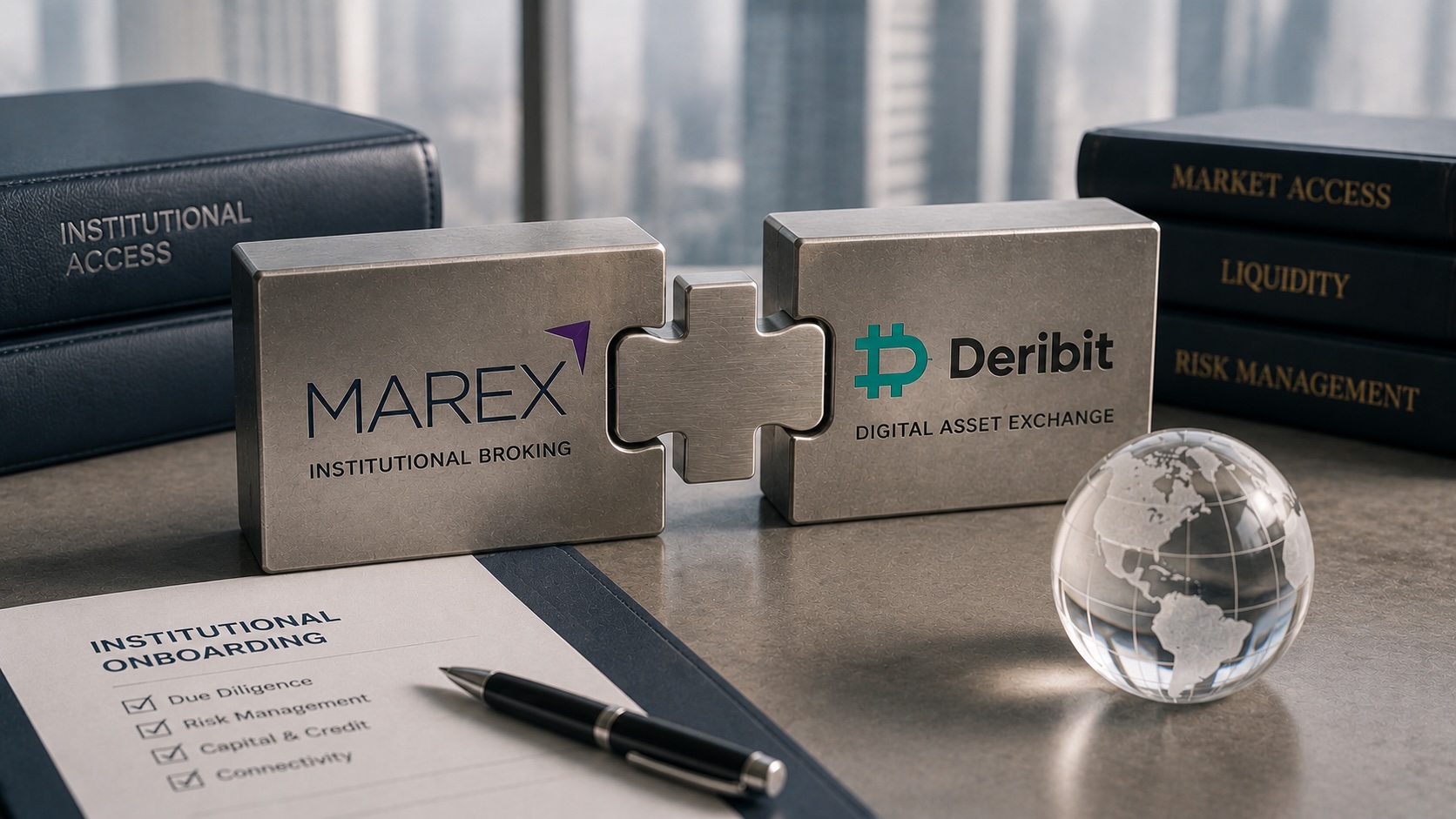 Marex onboarded as Deribit broker for institutions