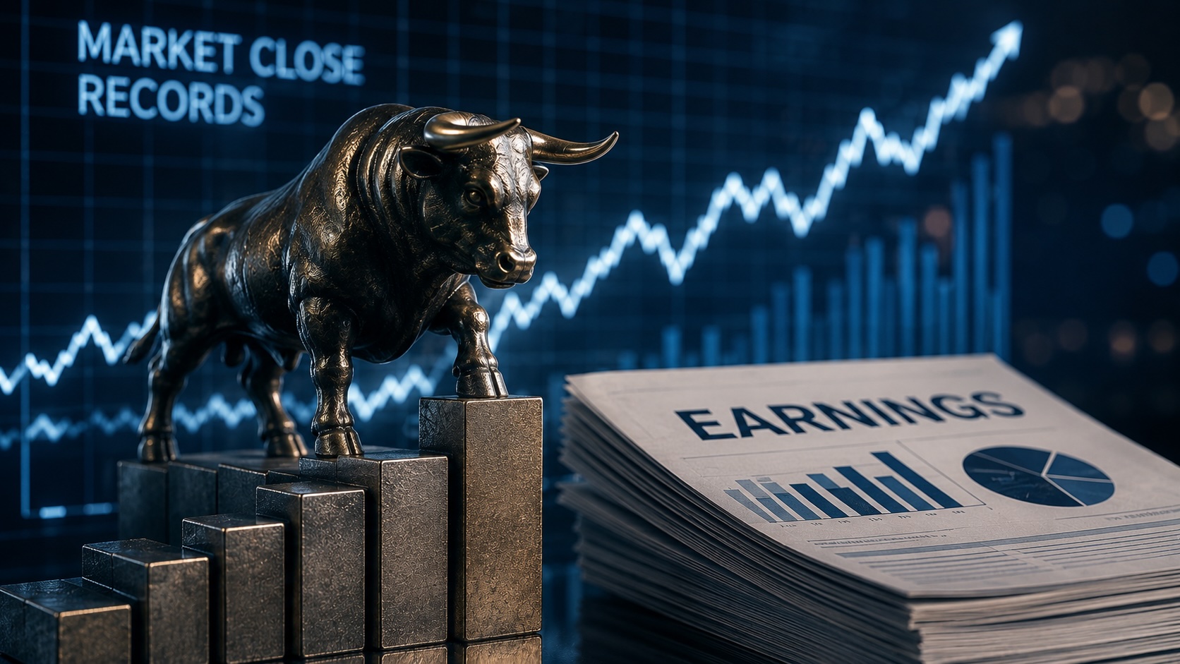 Markets close May at records as earnings and AI lift stocks