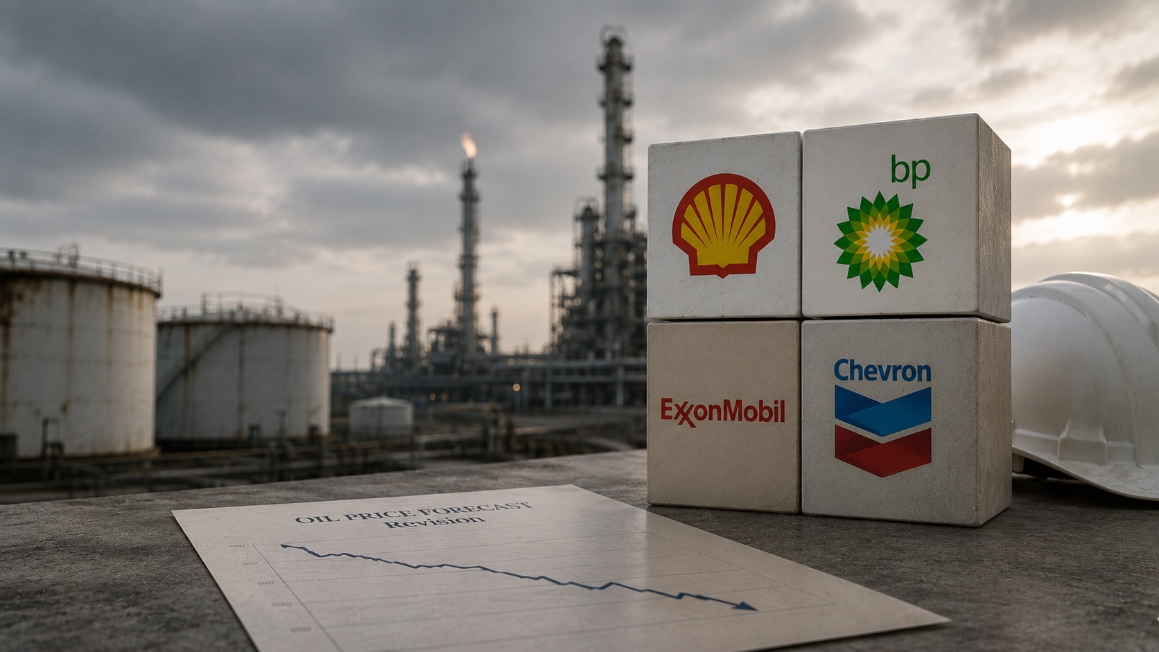Oil majors fall after Morgan Stanley cuts price forecast