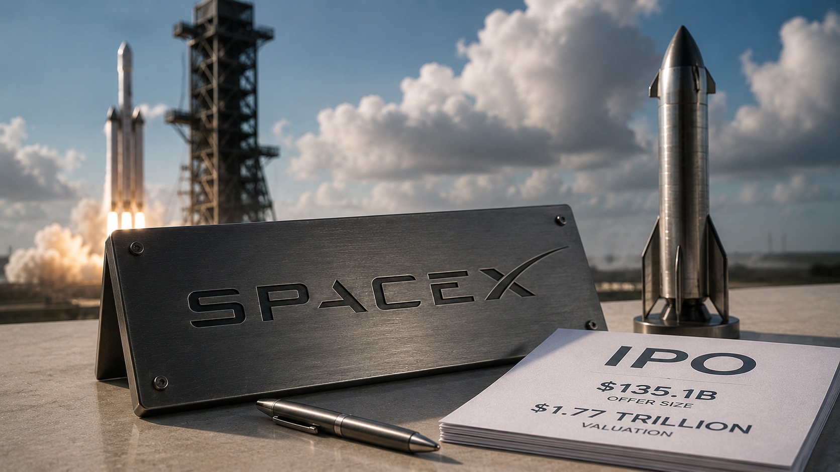 SpaceX prices IPO at 5, values firm at .77tn