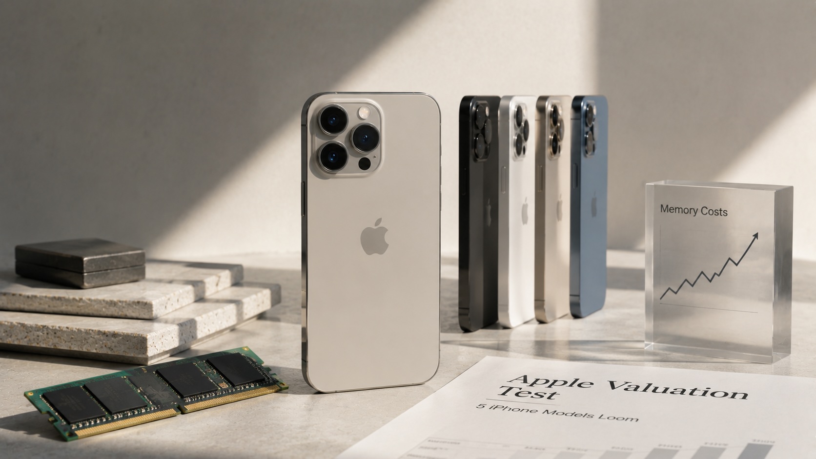 Apple faces valuation test as five iPhone models loom